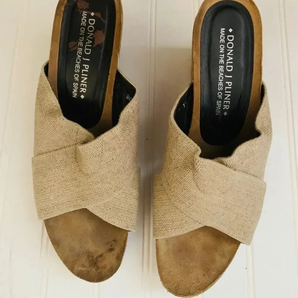 Donald J Pliner Platform Shoes BonBon Wedge Heel Sandals - Picture 5 of 6